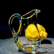 2020-13-Glass jug and lemon